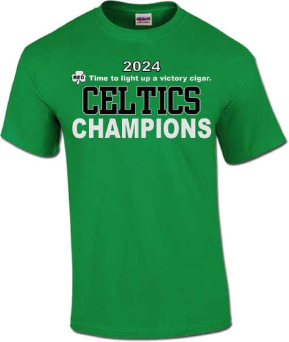 Victory Cigar Celtics Champions 2024 Youth T-Shirt