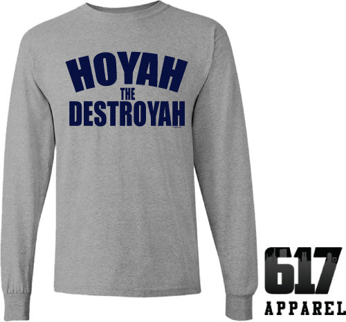 HOYAH the DESTROYAH Brian Hoyer New England Football Long Sleeve T-Shirt